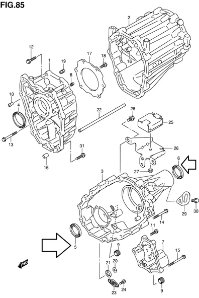 Suzuki Grand Vitara 06-12 Arazi Şanzıamn Ara Keçesi - Resim 3
