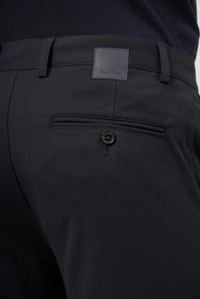 Lacivert Esnek Yandan Cepli Casual Slim Fit Chino Pantolon 1003245105 - Resim 7