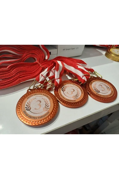 Özcan Tasarım Yarışma Madalyası - Üçüncülük Madalyası - Okul Madalyası - Turnuva Madalyası ( 24 Adet ) - 2