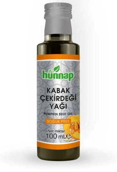 Hünnap Kabak Çekirdeği Yağı 100ML (Soğuk Press) (6 Lı Set)