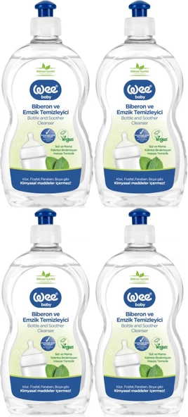 Wee Baby Biberon ve Emzik Temizleyici 500ML (Kod:346) (4 Lü Set)