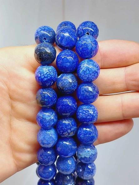 Akik Taşı Faset Kesim Dizi 14mm (54382) ürün görseli