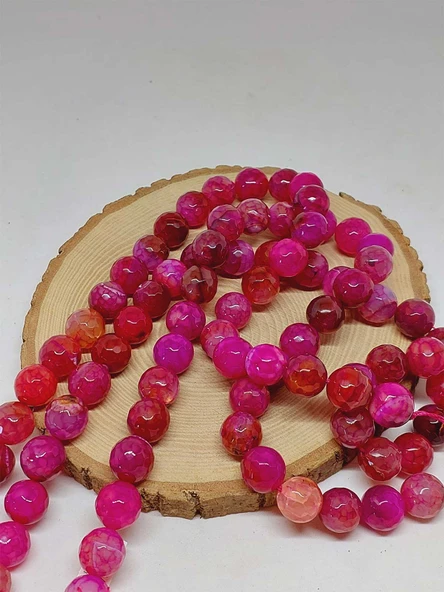 Akik Taşı Faset Kesim Dizi 14mm (54386) - Resim 3