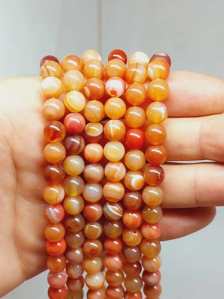 Akik Taşı Dizi 8mm (53318) - Resim 2