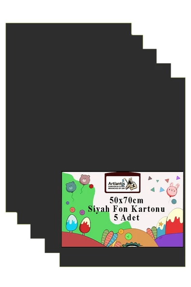 Fon Kartonu 50x70 cm 120 gr 5 Adet 50*70 cm Renkli Fon Kartonu Kağıdı 120 Gr Okul Sınıf Etkinlik Kreş Okul Öncesi - 10