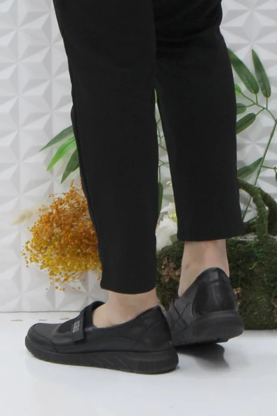 Fort Gnd 4277 Siyah Ortopedik Rahat Esnek Kadın Günlük Ayakkabı - Resim 4