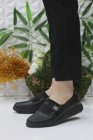 Fort Gnd 4277 Siyah Ortopedik Rahat Esnek Kadın Günlük Ayakkabı - Resim 3