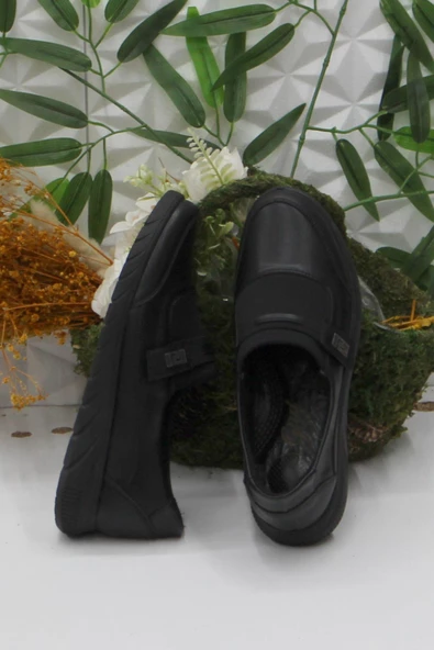 Fort Gnd 4277 Siyah Ortopedik Rahat Esnek Kadın Günlük Ayakkabı - Resim 5