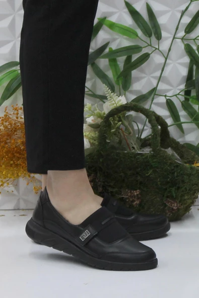 Fort Gnd 4277 Siyah Ortopedik Rahat Esnek Kadın Günlük Ayakkabı ürün görseli