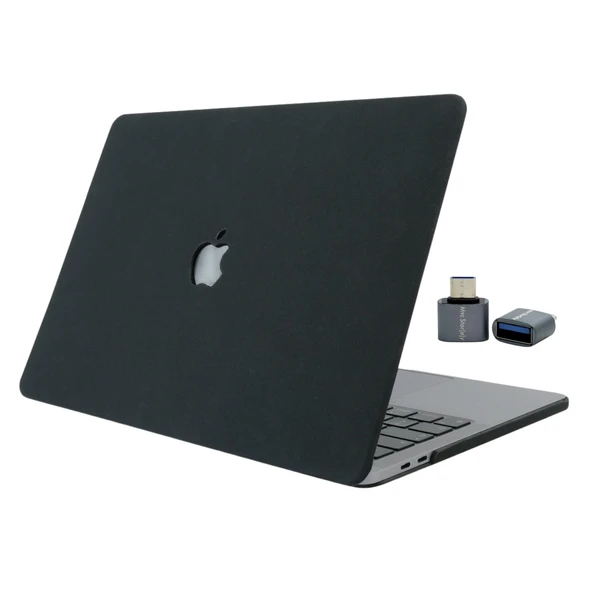 MacBook Air 13 M1 Laptop Kılıf Kumaş Dokulu Sert Koruyucu Kapak A2337 A2179 A1932 İnce Hafif Darbe Çizilme Önleyici - Resim 4