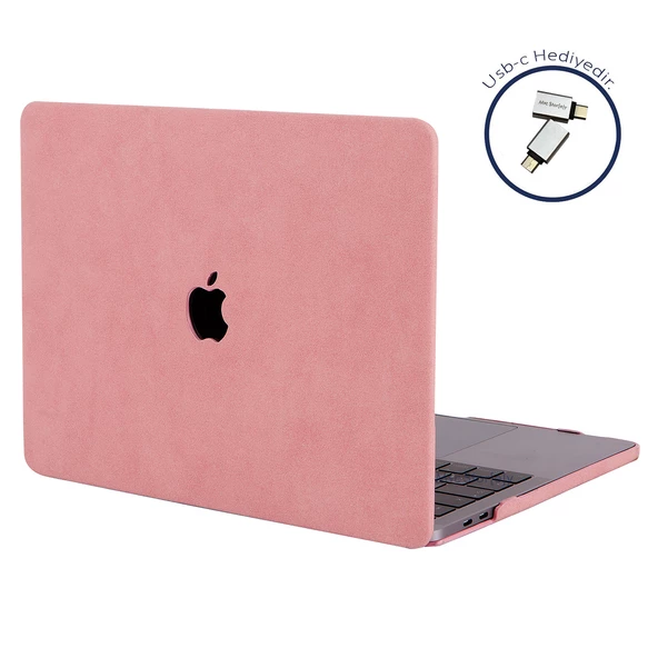Macbook Air M1 Kılıf 13 inç Kumaş Kaplama Goat (TouchID'li M1 Air) A2337 A2179 A1932 ile Uyumlu - 8