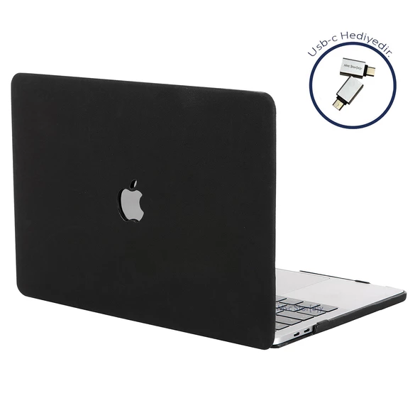 Macbook Air M1 Kılıf 13 inç Kumaş Kaplama Goat (TouchID'li M1 Air) A2337 A2179 A1932 ile Uyumlu - 7