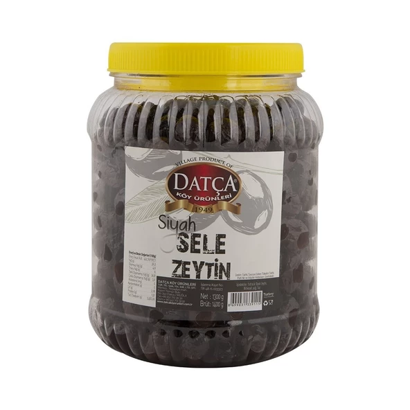 Datça Siyah Sele Zeytin 1300 gr