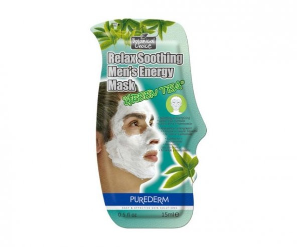 Purederm Yeşil Çaylı Rahatlatıcı Erkek Maskesi 3 Lü