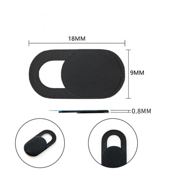 Ayex Web Kamerası Kapağı, Webcam Cover, Notebook, Laptop, Macbook, Telefon, Tablet  İçin Kamera Kapatıcı, Gizleyici (3 Adet) - 4