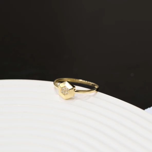 14 Ayar Altın Yüzük Ziynet Gold ZG2163 - 3