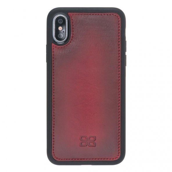 Bouletta MW Deri Telefon Kılıfı iPhone X-XS V4EF Kırmızı - 3