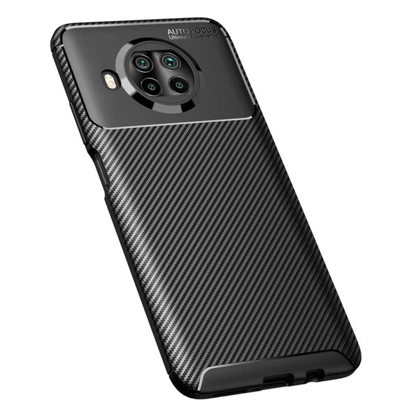 Xiaomi Mi 10T Lite Kılıf Focus Carbon Desen Silikon Arka Kapak - 2