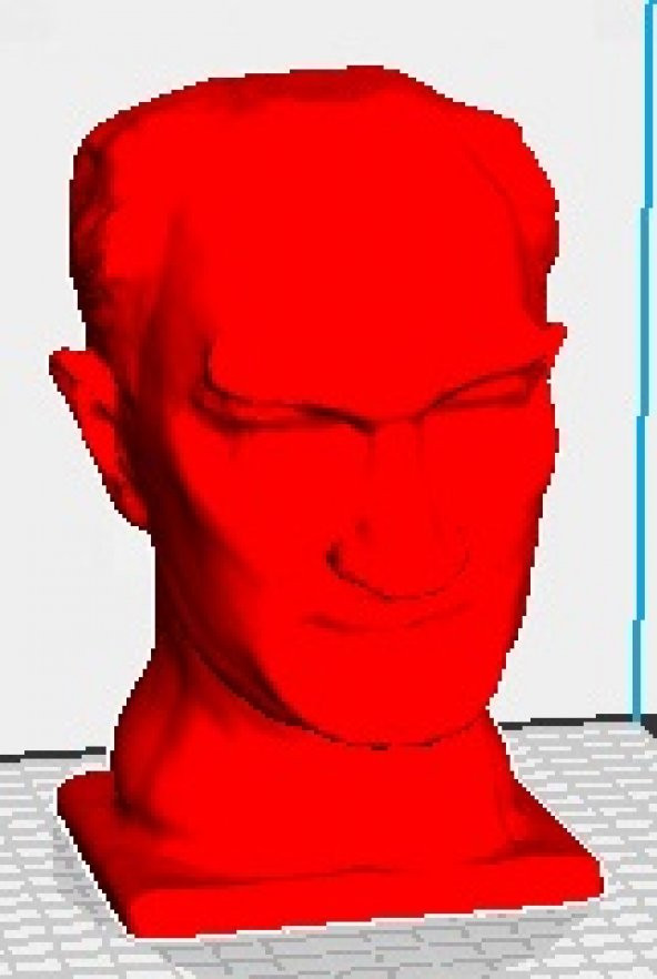 Atatürk Büstü (120x150x180mm) 3D Baskı - 1