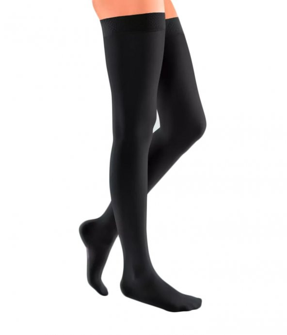 Berger Form C Varis Çorabı Diz Üstü Burnu Kapalı Siyah Renk XL Beden 23-32 Orta Basınç