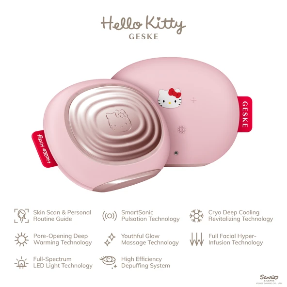 GESKE x Hello Kitty Soğutma ve Isıtmalı Led Terapili Yüz Maskesi Bakım Cihazı Sonic Warm Cool Mask - 2