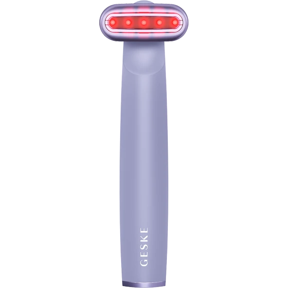 GESKE Titreşimli Döner Başlıklı Led Terapili Cilt Sıkılaştırıcı Yüz Bakım Cihazı Rotatable Head Skin Firming Wand - 3