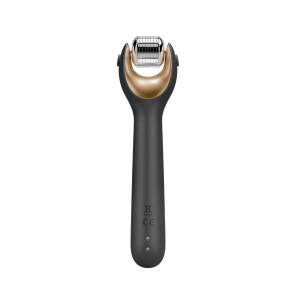 GESKE Mikro İğneli Buz Başlığı Pembe Kuvars Başlıklı Dermaroller Cihaz MicroNeedle Face Roller - 2