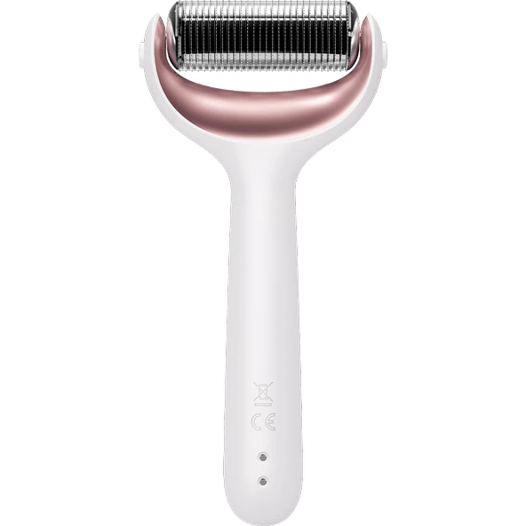 Geske Dermaroller Cihaz (Mikro İğneli, Buz Başlığı, Pembe Kuvars Başlıklı) MicroNeedle Face & Body Roller - Resim 3