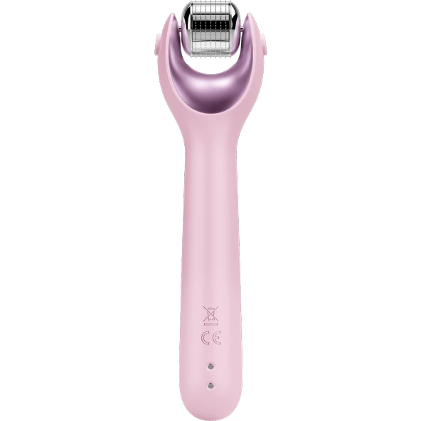 Geske Dermaroller Bakım Cihazı (Mikro İğneli, Buz Başlığı, Pembe Kuvars Başlıklı) MicroNeedle Face Roller - Resim 3
