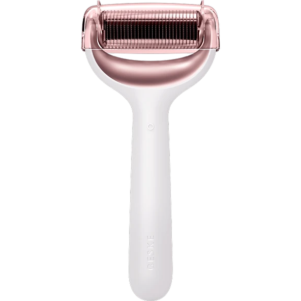 Geske Dermaroller Cihaz (Mikro İğneli, Buz Başlığı, Pembe Kuvars Başlıklı) MicroNeedle Face & Body Roller - Resim 2