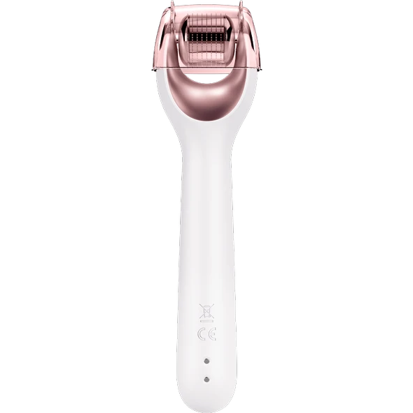 Geske Dermaroller Bakım Cihazı (Mikro İğneli, Buz Başlığı, Pembe Kuvars Başlıklı) MicroNeedle Face Roller - Resim 3