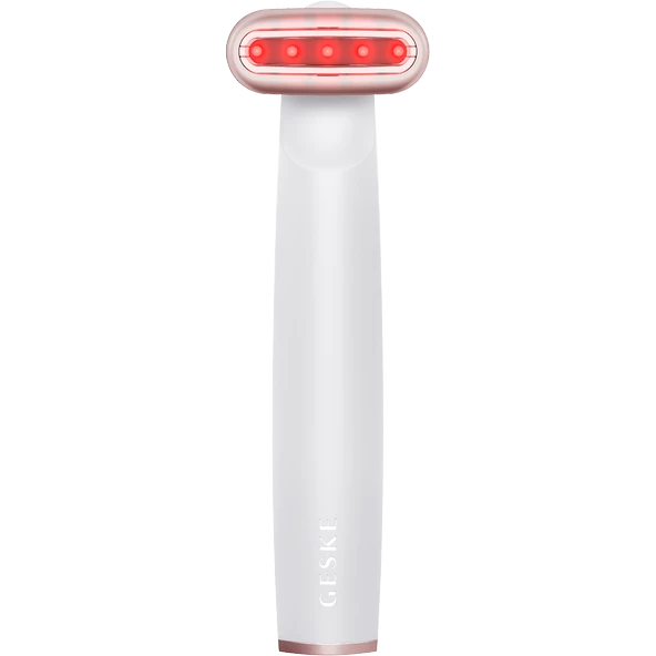 Geske Sıkılaştırıcı Yüz Bakım Cihazı (Kırmızı Led Terapili Titreşimli ve Döner Başlıklı) Skin Firming Wand - Resim 3
