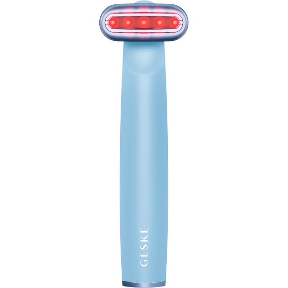 Geske Sıkılaştırıcı Yüz Bakım Cihazı (Kırmızı Led Terapili Titreşimli ve Döner Başlıklı) Skin Firming Wand - Resim 3