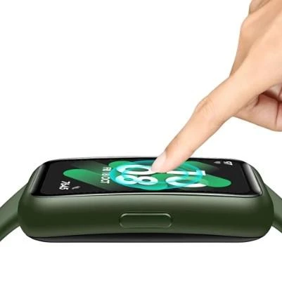 Samsung Galaxy Fit 3 Uyumlu 5D Tam Kaplayan Siyah Çerçeveli Nano Jelatin Ekran Koruyucu - Resim 2