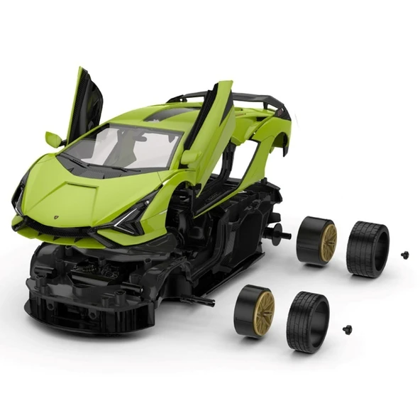 1:18 Uzaktan Kumandalı Araba Lamborghini Sian Building Kit 2.4 Ghz - 6