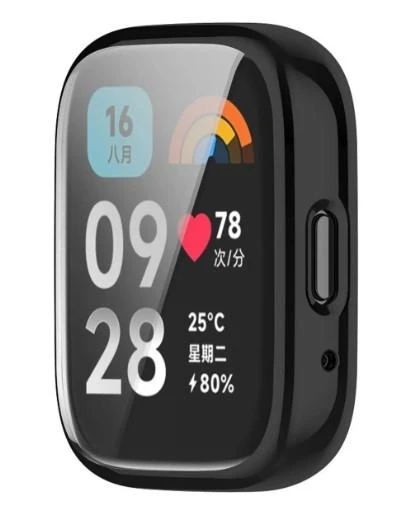 Xiaomi Redmi Watch 3 Active Tam Koruma Önü Kapalı Silikon Kılıf ürün görseli