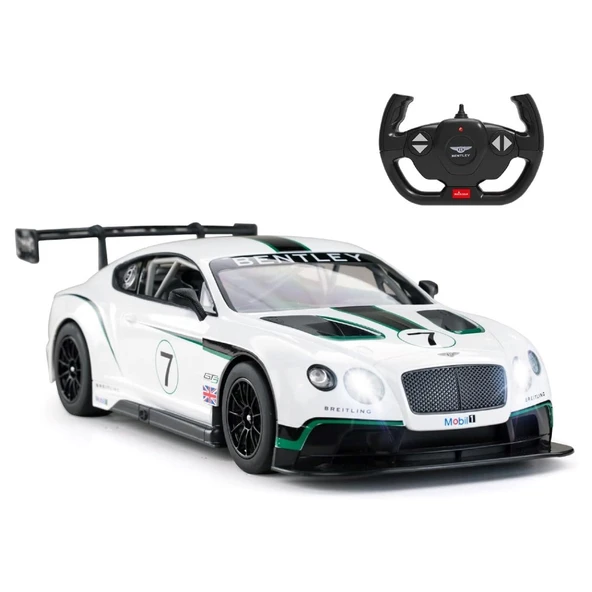 1:14 Uzaktan Kumandalı Araba Bentley Continental GT3 2.4 Ghz Işıklı Beyaz