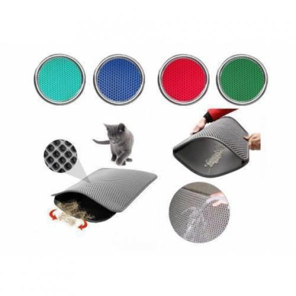 Elekli Kedi Tuvalet Önü Paspası 60x90 Cm - 2