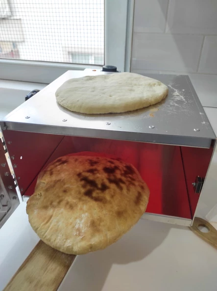 Tifer Hamarat Fırın Bazlama Lahmacun Hamaratım Fırın 19lt Gri - 2