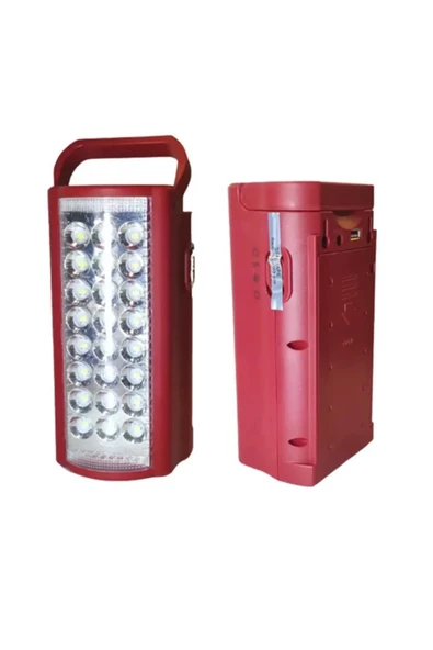 Jasper Astra Silver 24 Ledli Kırmızı Işıldak - Resim 3