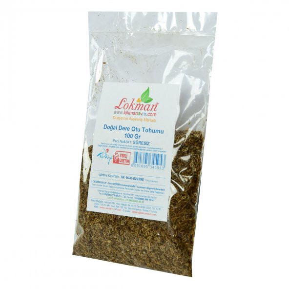 LokmanAVM Dere Otu Tohumu Doğal 100 Gr Paket - 3
