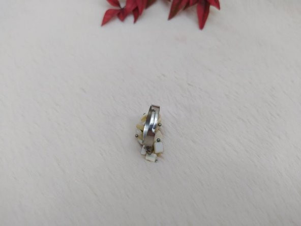 Hdmarketim Otantik Kadın Dogal Sedef Taşlı Yüzük - 2