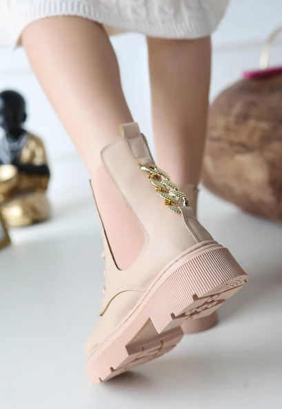 Harte Nude Cilt Bağcıklı Bot - Resim 3