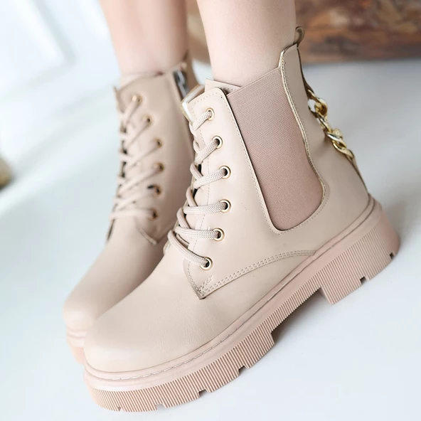 Harte Nude Cilt Bağcıklı Bot - Resim 4