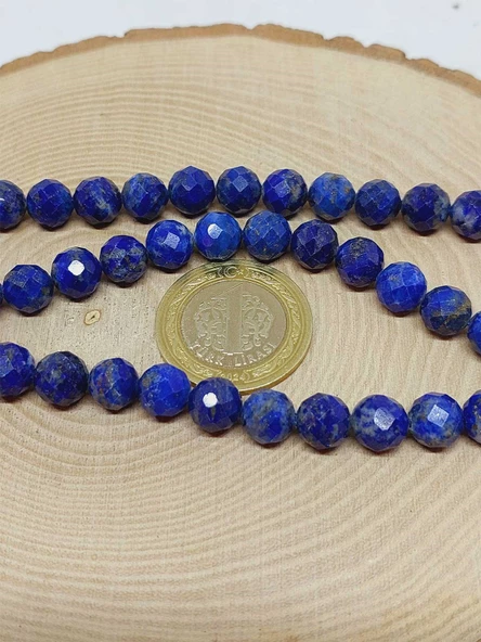 Lapis Taşı Faset Kesim Dizi 8mm (54330) - Resim 2