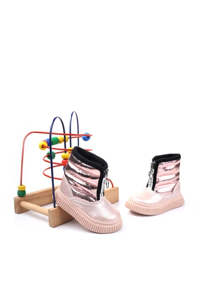 Papuç Sepeti Arzn-3395 Cırtlı Kaymaz Taban Kız Bebek Bot ürün görseli