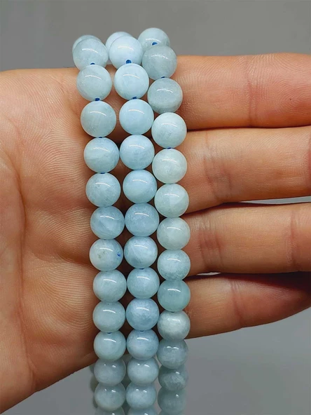 Akuamarin Taşı Dizi 8mm (54342) ürün görseli
