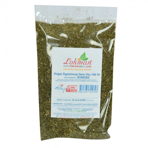 LokmanAVM Dere Otu Öğütülmüş Doğal 100 Gr Paket - 2