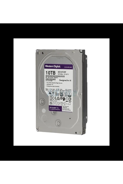 10 TB WD 3.5 PURPLE SATA3 7200RPM 256MB 7/24 GUVENLIK WD101PURP (3 YIL RESMI DIST GARANTILI) - 2