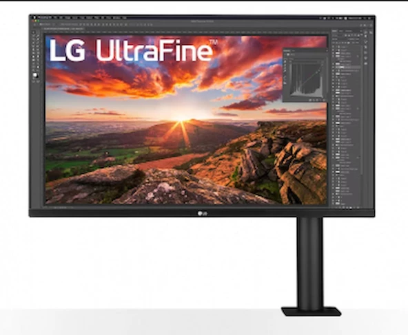 Lg 31,5" 32UN880P-B 5ms 60Hz 4K HDMI Dp Type-C Freesync IPS Ergo Monitor